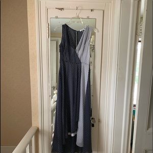 Calvin Klein Women’s Dress, Navy/White polka dot, sz 6, NWT